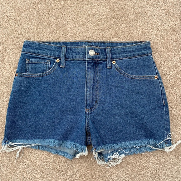 2 pair Black and Blue Denim Women Shorts - Picture 3 of 8